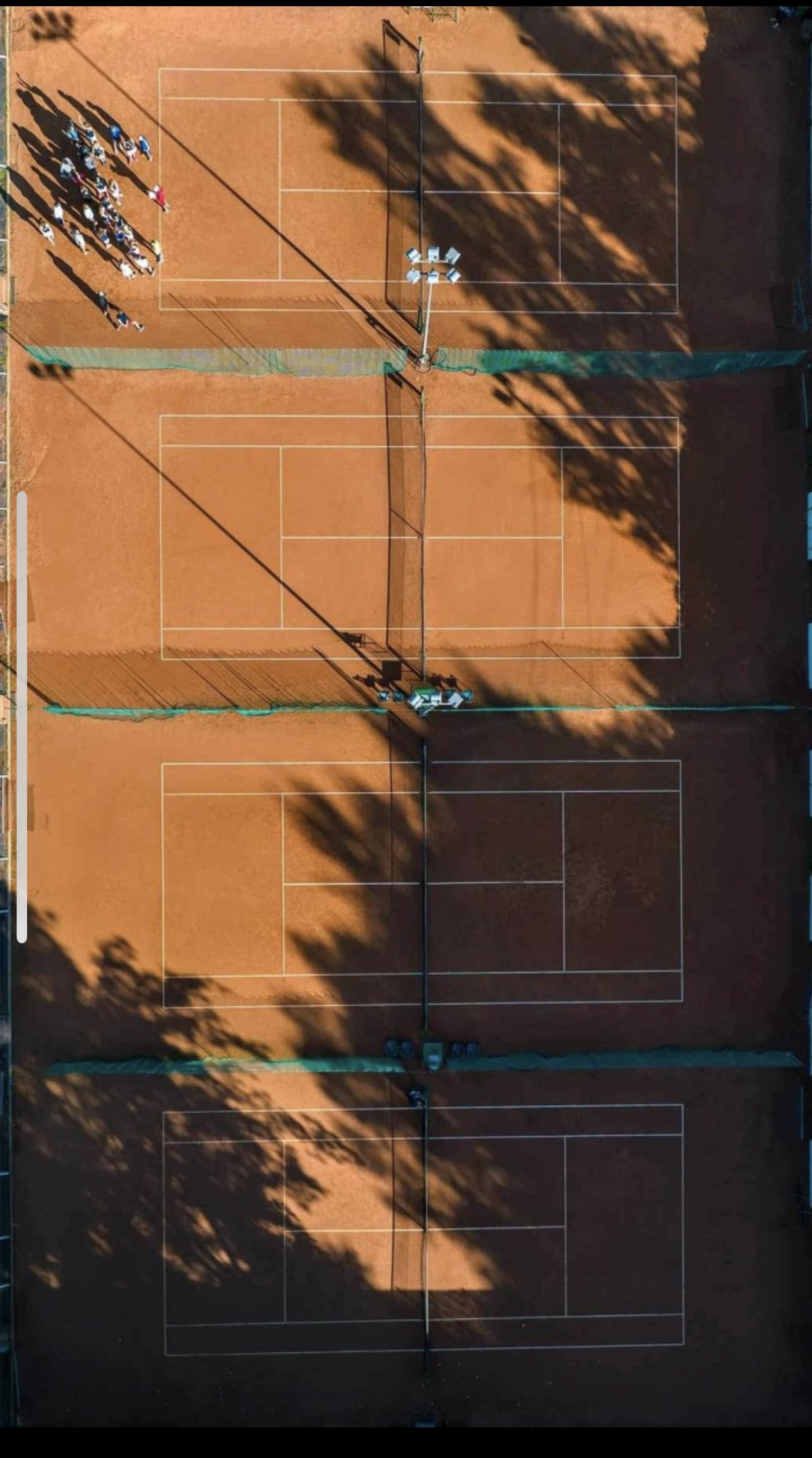 Zdjęcie kortów z drona